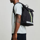 Lars Roll Backpack Black Lime Vandra