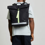 Mochila Lars Roll Black Lime Vandra