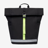 Lars Roll Backpack Black Lime Vandra